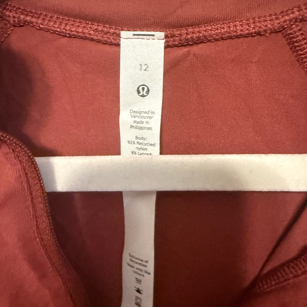 Lululemon Rulu Run Quarter Zip Rust - Picture 4 of 4